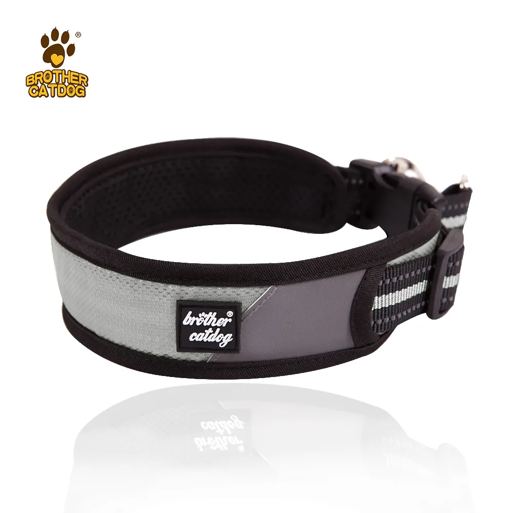 Customized dog products accessories Wholesale dog collar and leash set Water proof soft padded breathable dog collar