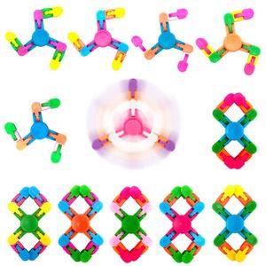 Innovador Spinner de Cadena con Formas Cambiantes, Mini Juguete Relajante y Calmante, Giratorio y Flexible para Mano - Product Image 1