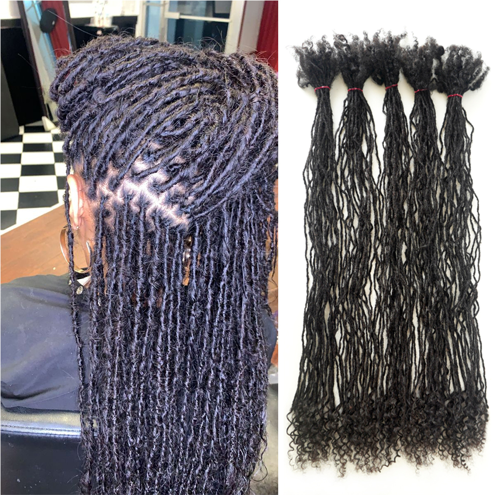 Vast Hair Workshop Craft Detail 1 for KAMA Unprocessed 0.1-0.2cm Raw Hair Sister Loc Extension 100% Human Hair Natural Black Sister Locs