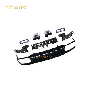 Difusor de parachoques trasero W205 <span class=keywords><strong>AMG</strong></span> C43S para <span class=keywords><strong>Mercedes</strong></span> Benz <span class=keywords><strong>C</strong></span> CLASS W205 <span class=keywords><strong>AMG</strong></span> Coupe kit de carrocería 2015 2016 2017 2018 <span class=keywords><strong>2019</strong></span> - Product Image 6