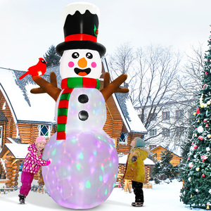 Decoraciones Inflables Navideñas para Jardín Ourwarm, Muñeco <span class=keywords><strong>de</strong></span> <span class=keywords><strong>Nieve</strong></span> y Santa Claus, Venta al por Mayor <span class=keywords><strong>de</strong></span> Decoraciones Navideñas - Product Image 5
