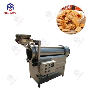 cheese ring puffs snack food extrusion flavoring making machine