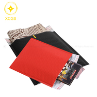 Enveloppes à bulles rembourrées résistantes aux déchirures, personnalisées, écologiques, en noir et rose, avec adhésif puissant, pour l'expédition, en stock OEM