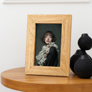 Tùy chỉnh thiết kế 5*7 6*8 A4 MDF khung ảnh hạt gỗ kết cấu trang trí công phu tay Crafted Tabletop tường hiển thị UV in ấn khung ảnh - Product Image 2