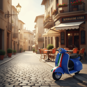 Scooter Moto Spécial en métal moulé sous pression, échelle 1:14, avec sons, pour enfants de 3 ans et plus - Product Image 1