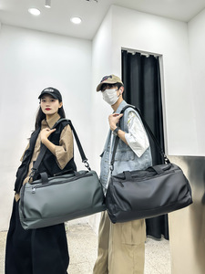 Lightweight Oxford Fabric Travel <b>Bag</b> Individual Shoe Storage Letter Pattern Fashion Daily Gym Duffle for Outdoor Zipper Closure - Product Image 5