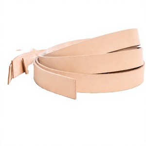 DIY Cow Skin Vegetable Tanned <b>Leather</b> <b>Strip</b> Roll 1.5"x71" 0.138" Thick (9oz) Anti Pill for Belts Bags & Pet Accessories - Product Image 2