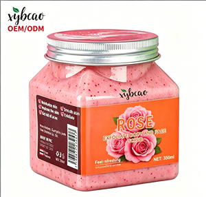 Gel exfoliant à la rose avec huile d'argan, éclaircissant et hydratant pour peaux sèches, marque privée pour usage domestique et <span class=keywords><strong>spa</strong></span> - Product Image 1