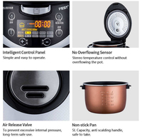 Marmite de cuisson automatique commerciale pour perles et boba avec moteur, grande capacité de 5 L pour boulangerie et moulin à farine