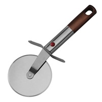 Couteau à pizza pliable jetable en acier inoxydable pour cuisine, roulette à pâtisserie, couteau à gâteau