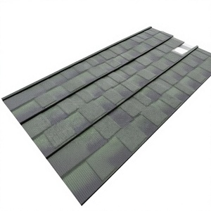 Tuile de toiture en métal revêtu de pierre, style français, romain, espagnol, étanche, résistante au feu, pour projets de villas et d'hôtels, bardeau en acier coloré - Product Image 5
