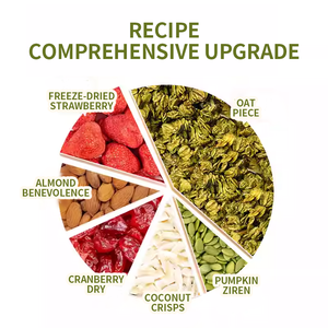 Céréales de remplacement de repas <span class=keywords><strong>fitness</strong></span> à l'avoine séchée avec chocolat, matcha et fruits croustillants – Snack pour adultes - Product Image 2