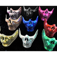 Venetta — masque de Clown lumineux, bande Led, néon, Halloween, carnaval, fête de nuit, effrayant, tueur