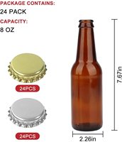 Vente en gros Clair Verre Bière Bouteilles pour Bière et Emballage du vin