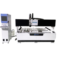 Machine laser automatique CNC pour miroir intelligent en verre LED |   Sablage, décapage de peinture, perçage, gravure avec système de collecte des poussières