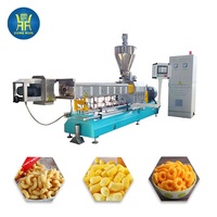 Machine d'extrudeuse de collation de nourriture de bouffée de ligne continue automatique de rendement élevé pour la chaîne de production gonflée de puces de maïs de casse-croûte