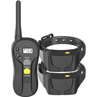 Professionelle Zweikanal-Hundetrainer-Fernbedienung mit 600m Reichweite, LED-Anzeige, Ton-, Vibrations- und Statischer-Stimulationsmodi