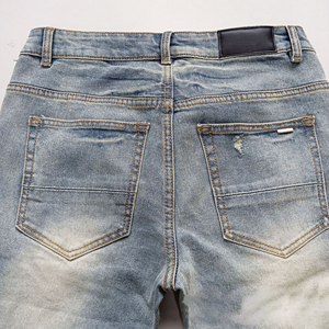 Jeans da <span class=keywords><strong>Uomo</strong></span> di Qualità Superiore in 100% Cotone Marchio di Tendenza Firmati <span class=keywords><strong>Pantaloni</strong></span> Vintage in <span class=keywords><strong>Denim</strong></span> con Etichetta Vestibilità Aderente per <span class=keywords><strong>Uomo</strong></span> - Product Image 5