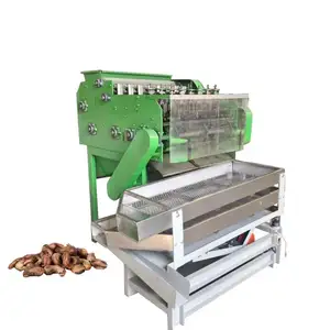 Automatic Cashew Nut Shelling Hulling Husks Processing Machine Cashew Shell Carbonizer Machine Decortiqueuse Noix De Cajou