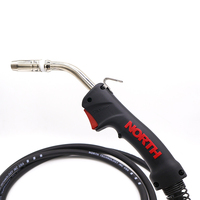 Torche à main NORTH N25 avec connecteur européen en laiton, câble de 3m/5m, refroidissement par eau/air, compatible MIG/MAG, certifiée CE