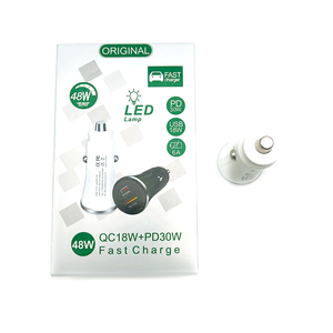 Carga rápida PD 30 W Universal 2 puertos USB 18 W Cargador rápido para automóvil QC 3,0 - Product Image 3