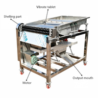Machine à peler les haricots et les pois multifonctionnelle, machine industrielle à peler les edamame et les pois verts pour la vente en gros avec certification CE