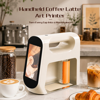 Imprimante alimentaire sans fil pour les cafés, impression de motifs personnalisés sur les lattes, les cappuccinos, les tranches de pain grillé, les macarons avec encre comestible