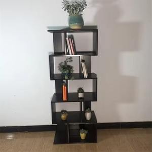 Prix usine Noir Mur Lit Bibliothèque Panneau De Bois Étagère Au Détail Librairie Magasin Luminaires De JIAMUJIA - Product Image 2