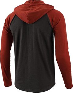 Men's Casual Athletic <b>Workout</b> <b>Hoodie</b> Lightweight Embroidered Jersey Sweatshirt with Long Sleeve and Drawstring - Product Image 3