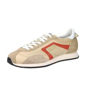 Sun68 Baskets rétro à lacets pour hommes Z36124 Chaussures tendance en toile beige Talon de 2 cm 40 41 42 43 44 45 - Product Image 4