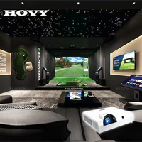 Simulateur de golf AR intérieur HOVY avec projection interactive, résolution 1920x1200