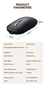 Không dây Bluetooth chuột im lặng có thể sạc lại chuột bluetooth chuột cho máy tính xách tay Máy tính Máy tính để bàn PC MacBook iPad <span class=keywords><strong>iPhone</strong></span> Máy tính bảng - Product Image 6