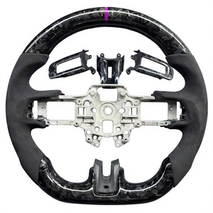 Volante Deportivo de Fibra de Carbono Forjado con Base Plana en Forma de D para Ford Mustang 2015 2016 2017 2018 2019 2020 2021 <span class=keywords><strong>2022</strong></span> 2023 - Product Image 1