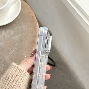<span class=keywords><strong>Cover</strong></span> per <span class=keywords><strong>iPhone</strong></span> con Glitter <span class=keywords><strong>Trasparente</strong></span> a Forma di Tulipano e Ciliegia per 17 <span class=keywords><strong>Pro</strong></span> Max, Design Morbido per Donne, Custodia Antiurto per 16 15 - Product Image 4