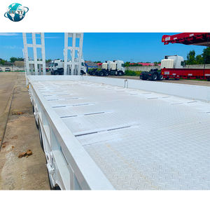 Semi-remorque à plateau surbaissé à col de cygne personnalisable à 8 essieux, capacité de levage hydraulique de 80 à 100 tonnes, chargement et déchargement faciles - Product Image 4