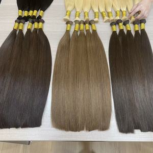 Extensioni di Capelli Russi Remy di Alta Qualità 100% Naturali con Cuticole Intatte Biondi/Rossi/Neri/Marroni in Confezioni all'Ingrosso - Product Image 6