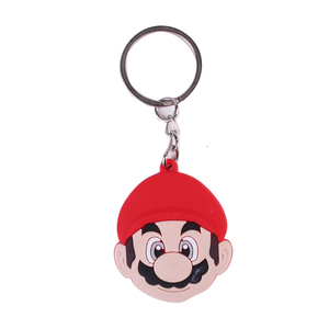 2023 nouveauté en gros concepteur personnalisé <span class=keywords><strong>2D</strong></span> Nintendo Anime PVC porte-clés en caoutchouc souple <span class=keywords><strong>Mario</strong></span> porte-clés cadeaux mignons et jouets - Product Image 5