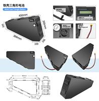 Batterie au lithium étanche haute puissance 72V Triangle Ebike 20.8ah 26ah 29ah 35ah avec chargeur pour 3000w 5000w Ebike