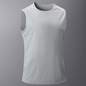 Vestes de sport pour hommes en gros, sans manches, t-shirt ample, personnalisé, séchage rapide, fitness, basketball, <span class=keywords><strong>débardeur</strong></span> de compression pour hommes - Product Image 2