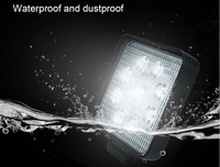 Lumière de travail LED ultra-mince en aluminium 27W 12V, robuste, pour camions, voitures, tracteurs, éclairage extérieur automobile, CE RoHS