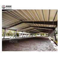 Hangar de ferme de mouton de chèvre en métal, multifonctionnel, bâtiment entier avec couverture
