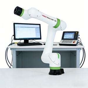 <span class=keywords><strong>Robot</strong></span> <span class=keywords><strong>collaboratif</strong></span> <span class=keywords><strong>FANUC</strong></span> CRX-5iA, charge utile de 5 kg, portée de 994 mm, cobot compact pour l'assemblage de précision, la manipulation de petites pièces - Product Image 1