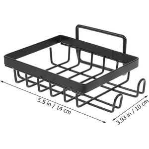 Moderno Estante de Almacenamiento Interior de Acero Inoxidable, Estante de Jabón para Baño Montado en la Pared Sin Perforaciones, Organizador de Artículos de Aseo para el Hogar - Product Image 1