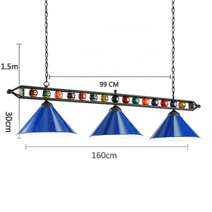 Lampada di Design per Biliardo di Alta Gamma con 3 Teste, Adatta per Tavoli da 8FT e 9FT - Product Image 6
