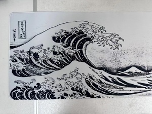 Black & White Japan Art Great Waves Mouse Pad Gaming Office <span class=keywords><strong>Computer</strong></span> Mouse Pad Xxl muslimwaterproof - Product Image 6