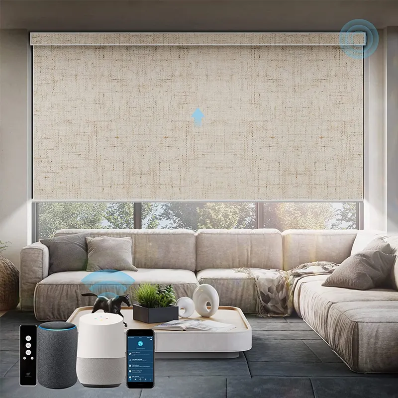 Tende oscuranti motorizzate Japan Blind Alexa Google Roller Blinds Window Remote Control