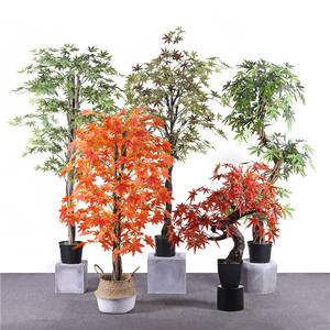 Fleurs artificielles décoratives pas chères en forme d'arbre banian 150cm/180cm, toucher naturel - Product Image 3