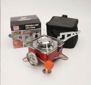Free Sample Ultralight Camping Stove Portable <b>Mini</b> Outdoor Folding Metal Camping Gas Stove Windproof Furnace Burner <b>Backpacking</b> - Product Image 4