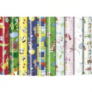 Papel de regalo para niños, 2 m, 70 cm, paquete de 30 diseños coloridos, novedades para fiestas - Product Image 2