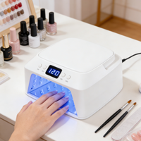 Lampe UV portable professionnelle rechargeable SNRQI pour le durcissement des ongles avec support de bras souple et lumière LED